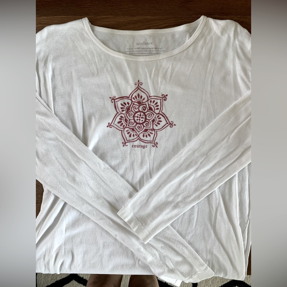 Woman’s Sundance Long Sleeve Scoop T-shirt Sz XL